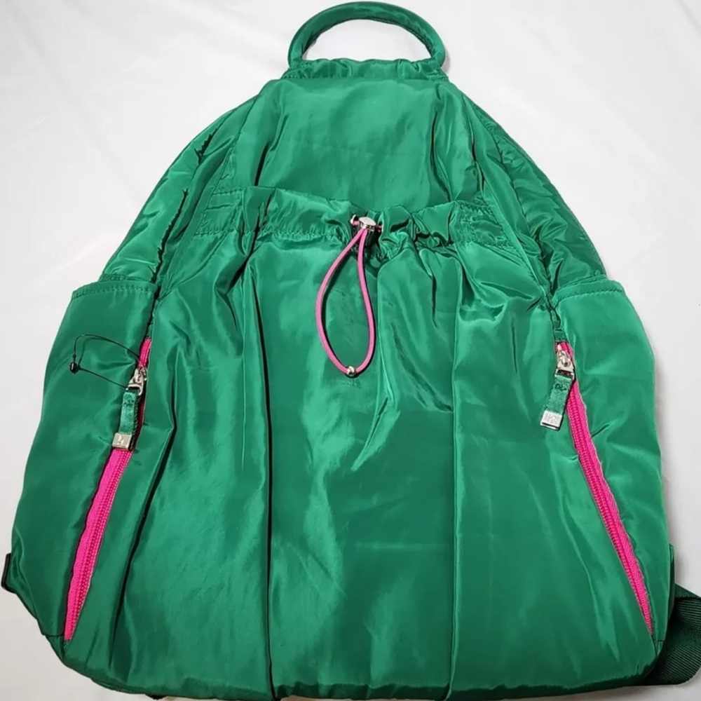 Baggalini All Day Green Nylon Backpack